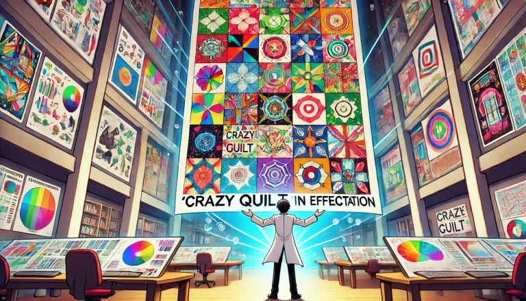 DALL·E 2024-08-13 07.18.45 - A wide, Japanese anime-style illustration for a blog thumbnail discussing the concept of 'Crazy Quilt' in effectuation